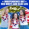 24 Pack Patriotic Leis Red White and Blue Flower Leis, 4th of July Garlands Hawaiian Luau Flower Necklaces Bulk for Fourth of July, Memorial Day, Independence Day Decorations Party Favors